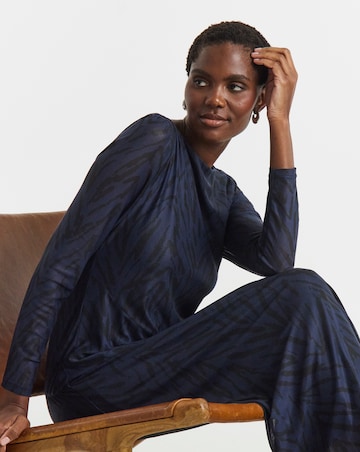 Mesh Seam Detail Care Free Dress