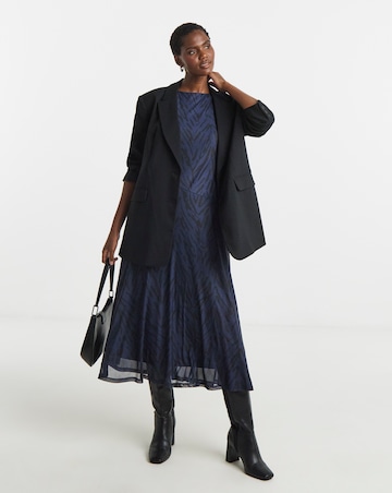 Mesh Seam Detail Care Free Dress