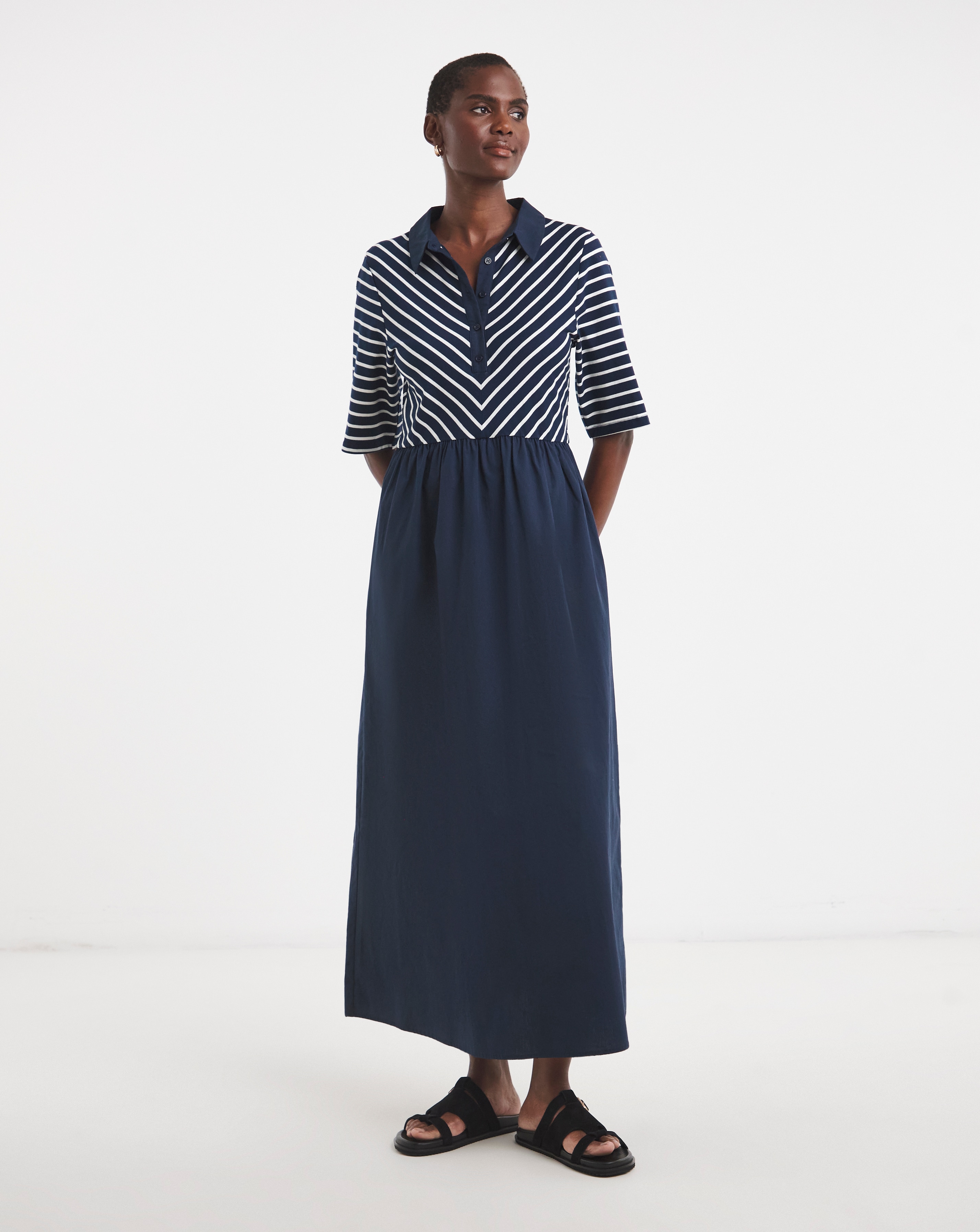 Stripe Rib 2 in 1 Dress