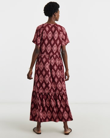 Soft Touch Notch Neck Maxi Dress