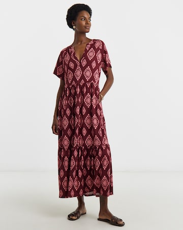 Soft Touch Notch Neck Maxi Dress