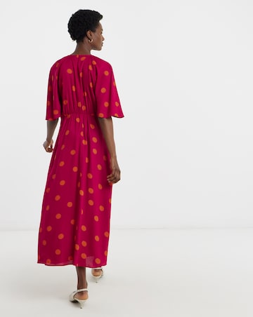 Spun Cape Tea Dress