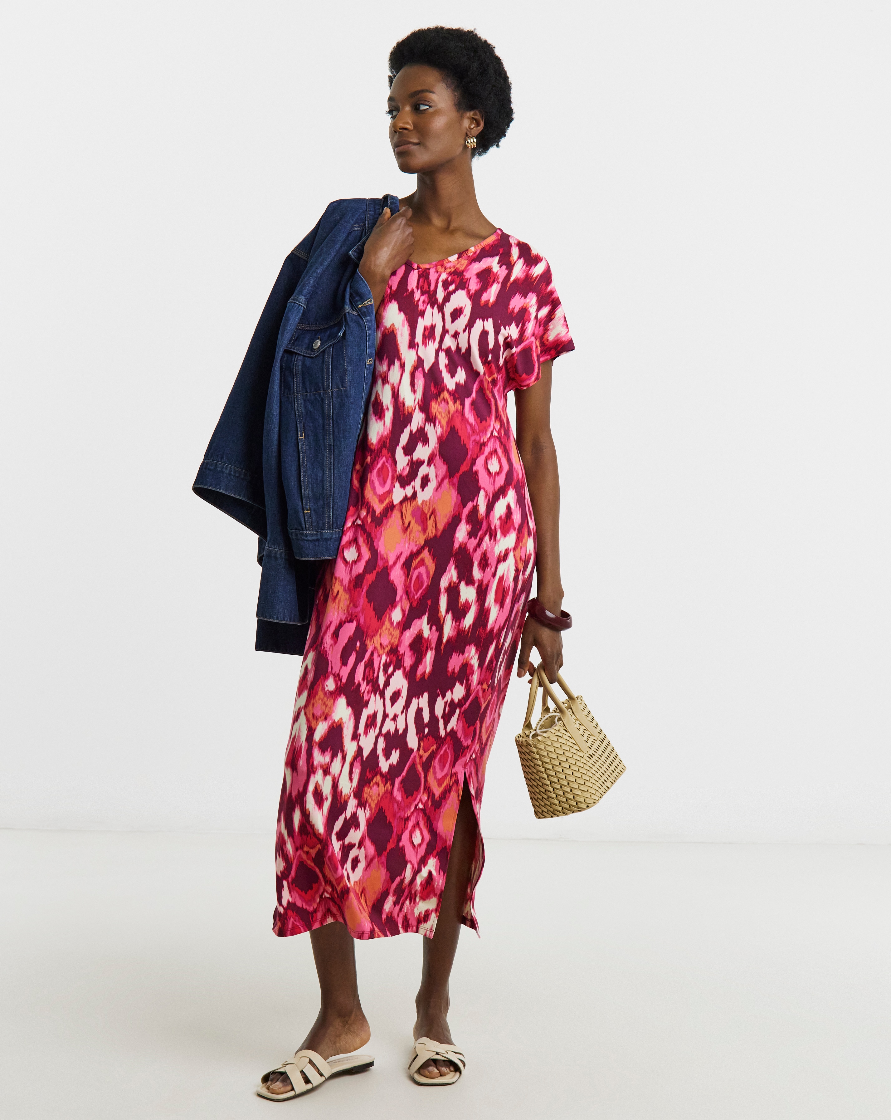 New In - Soft Touch Midi T-Shirt Dress