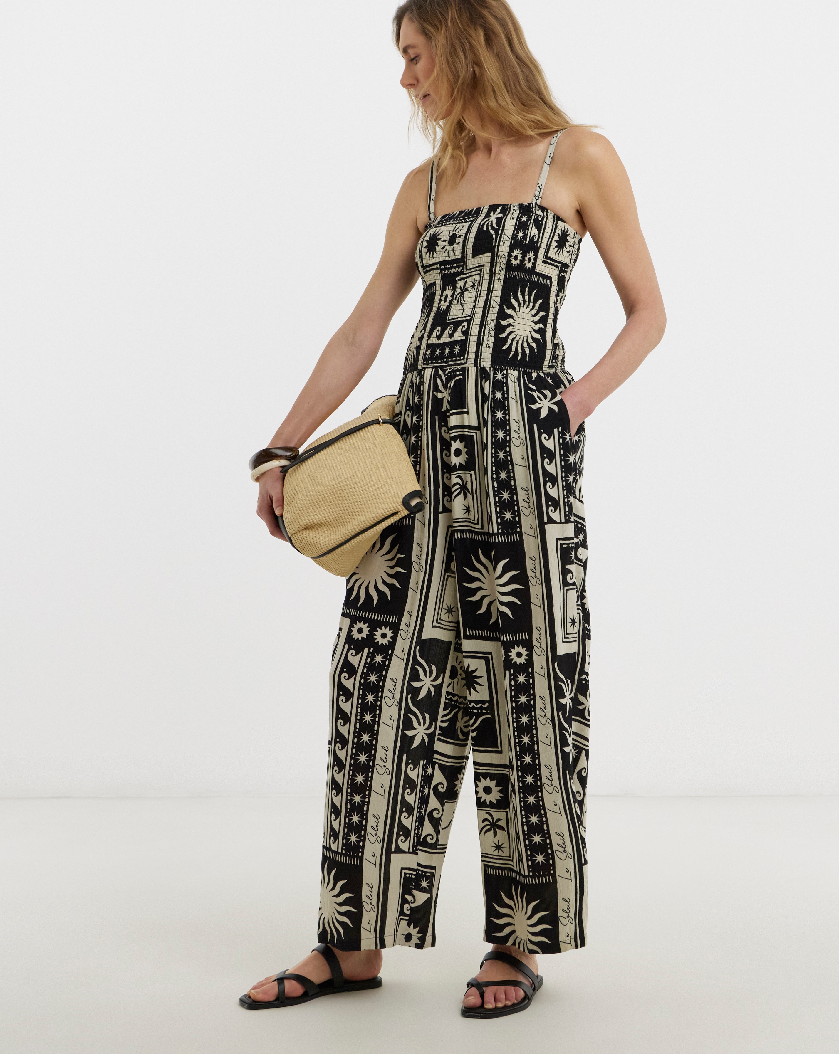 New In - Crinkle Strapless Jumpsuit