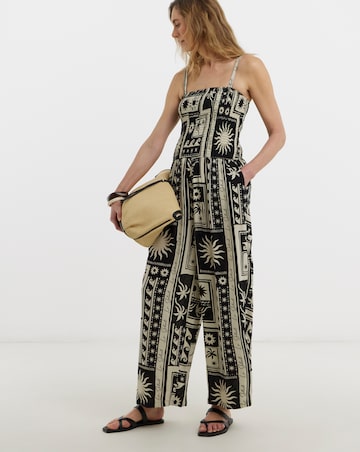 Crinkle Strapless Jumpsuit
