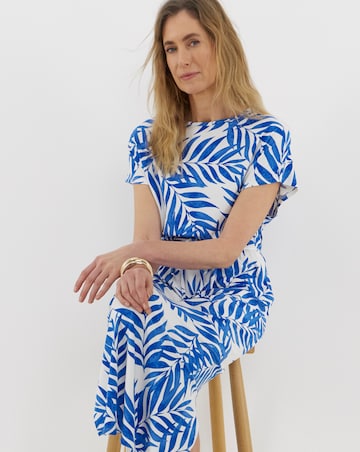 Great Value Tie Waist Midi T-Shirt Dress