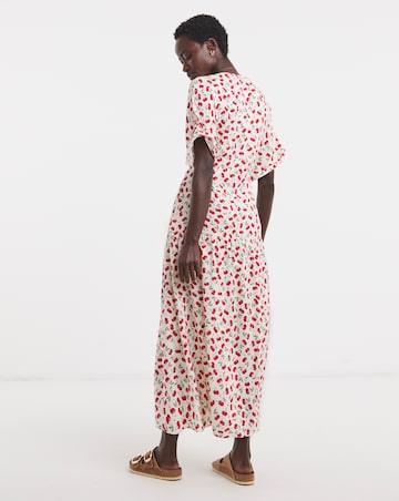 Drop Waist Button Through Dress