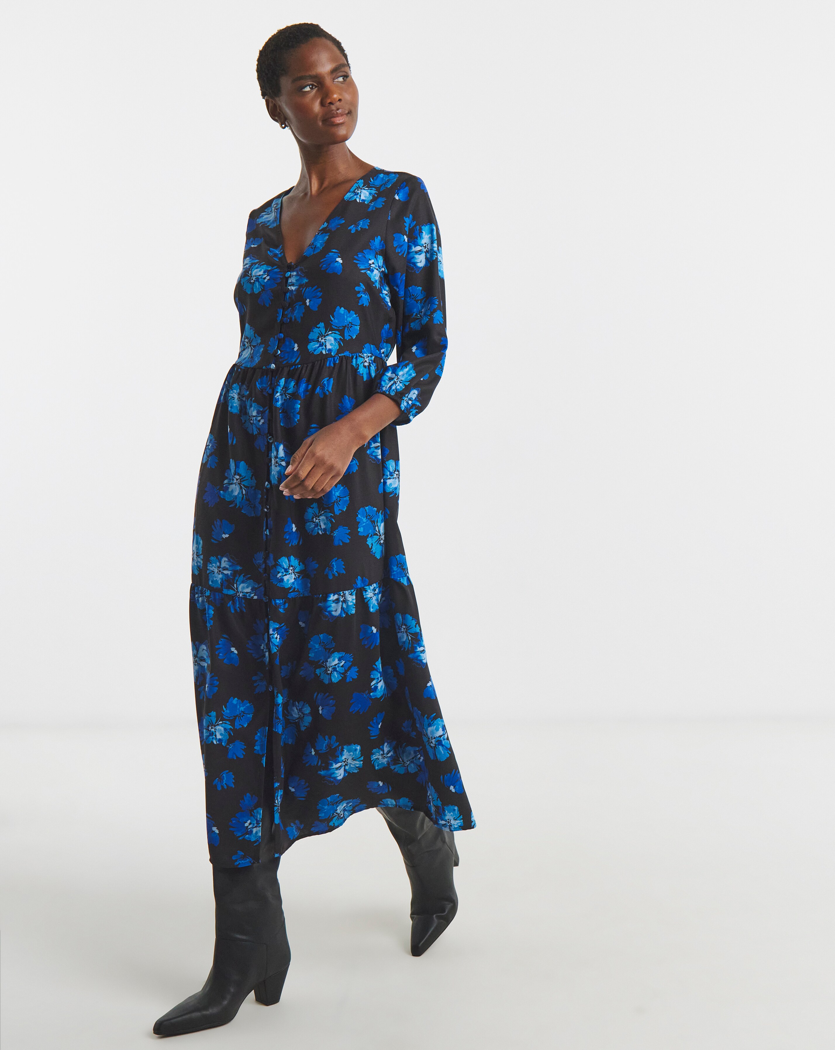 New In - Button Through Tea Dress