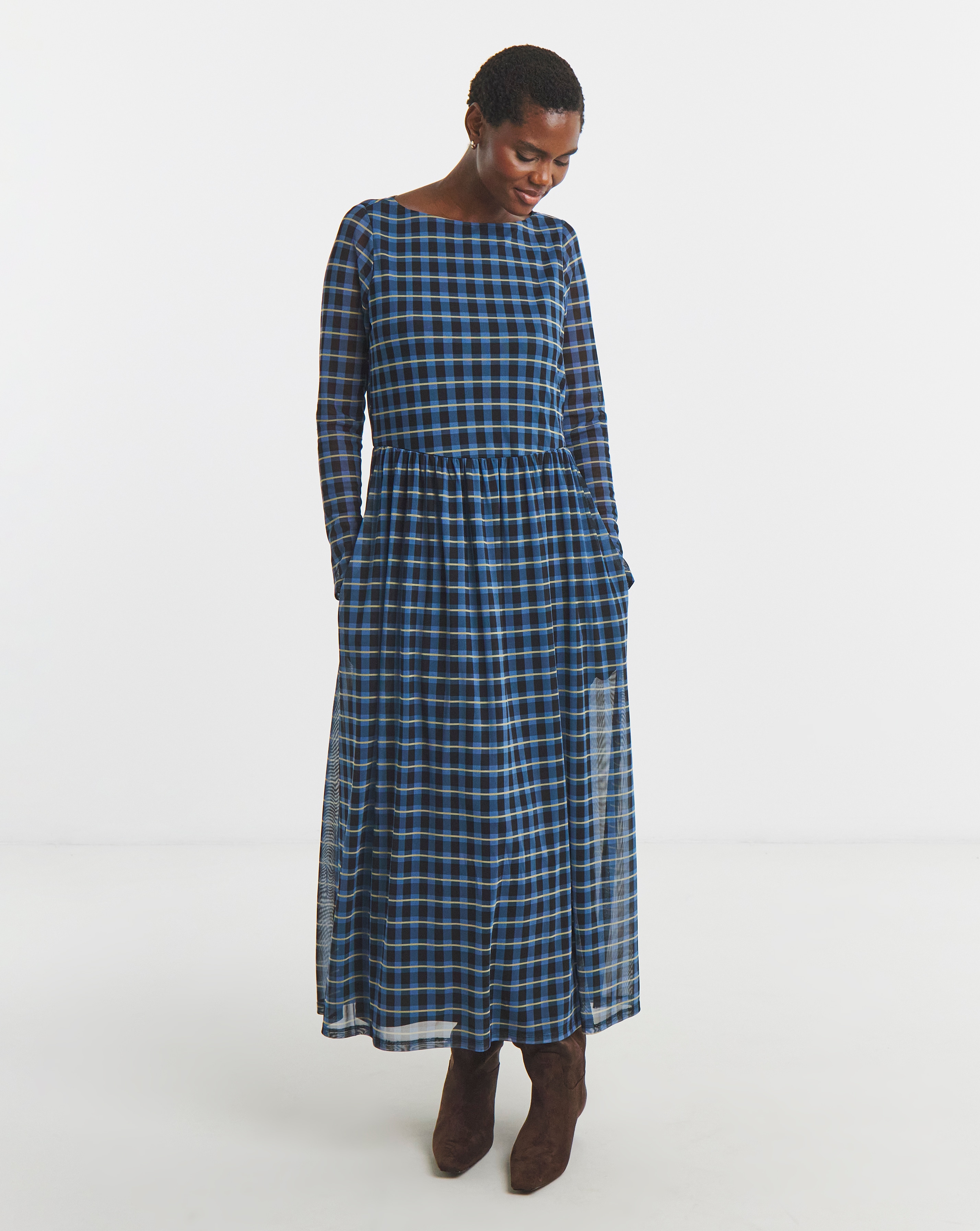 New In - Mesh Long Sleeve Dress