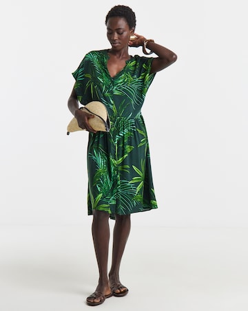 Short Button Through Smock Dress