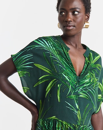 Short Button Through Smock Dress