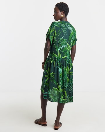 Short Button Through Smock Dress