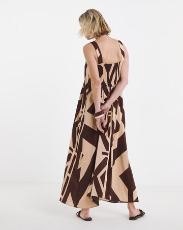 Strappy Square Neck Maxi Dress