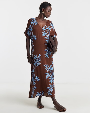 Dropped Waist Kaftan Dress