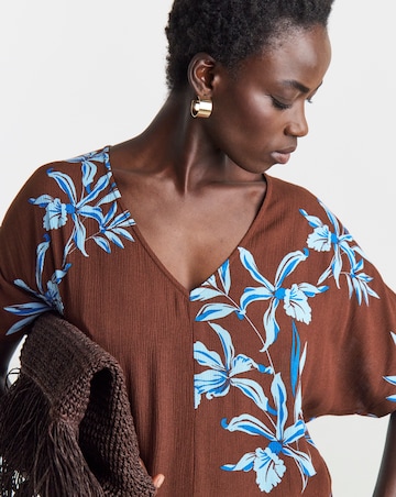 Dropped Waist Kaftan Dress
