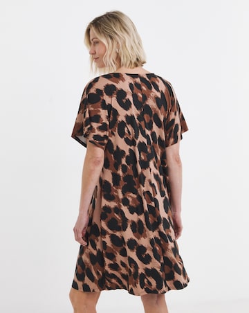 Great Value V Neck T-Shirt Dress