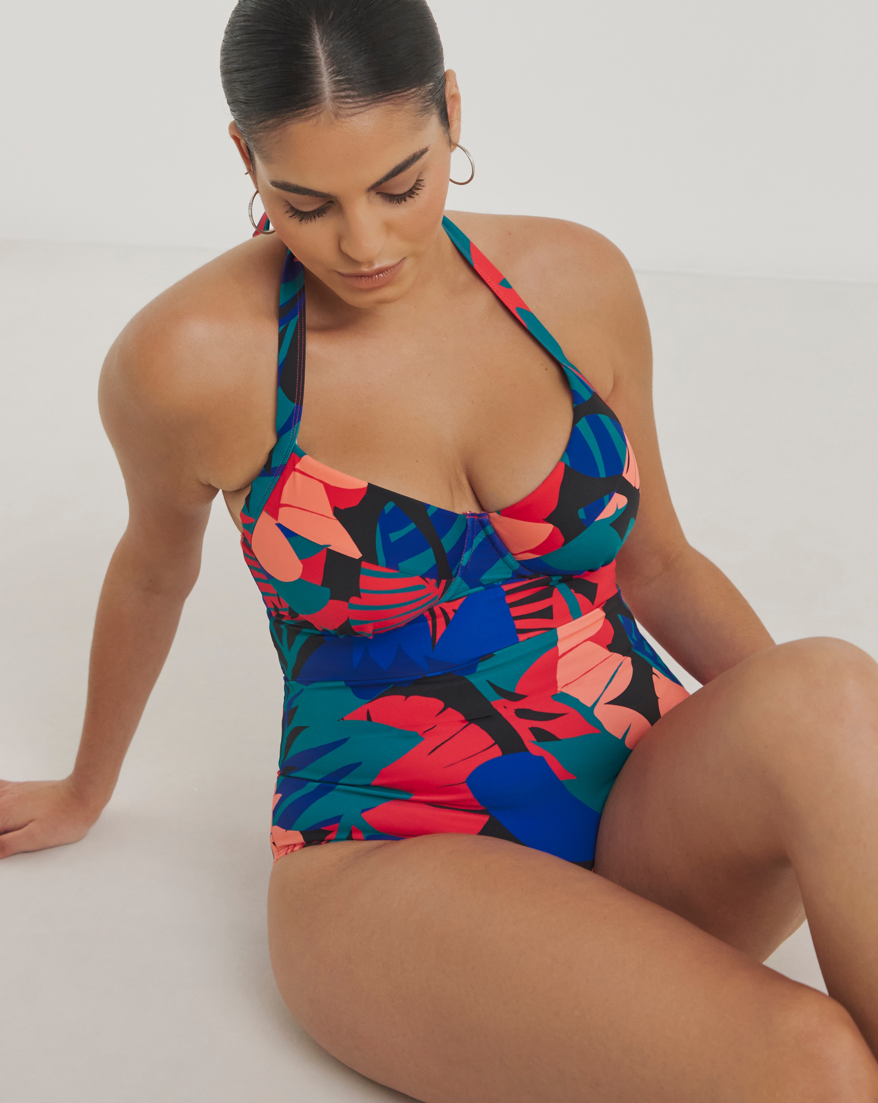 Padded Underwired Plunge Swimsuit
