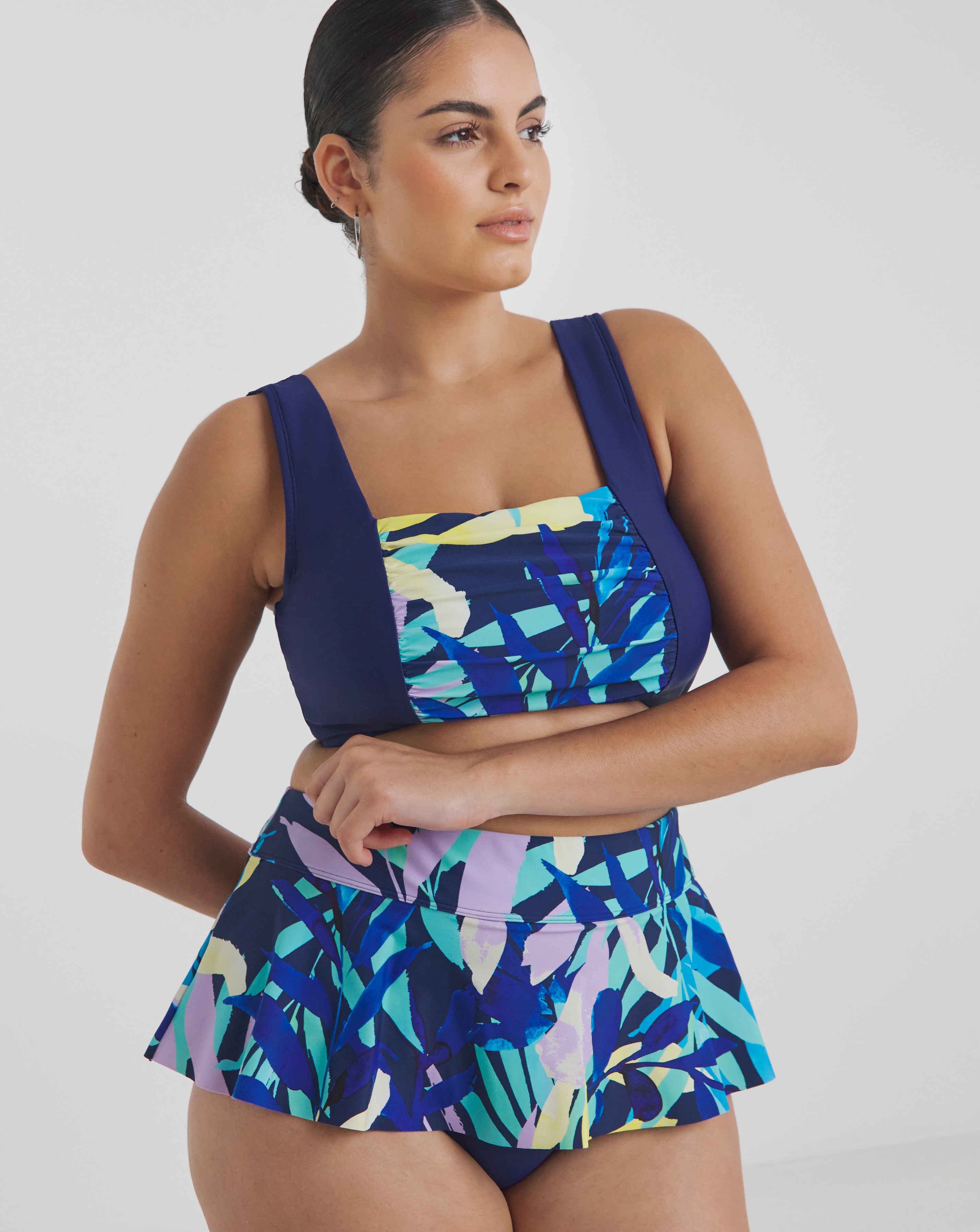Leaf Mix And Match Skirted Brief