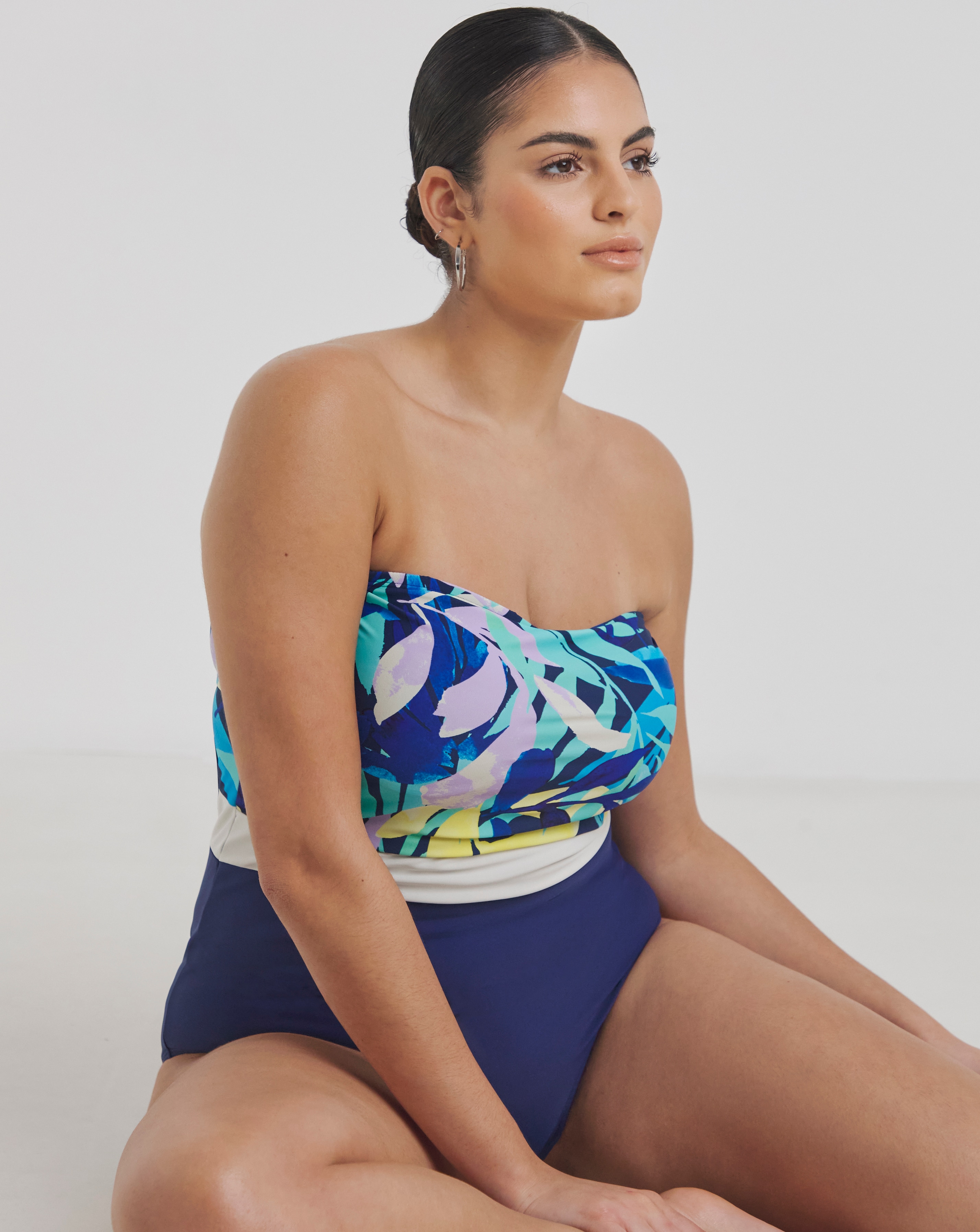 Leaf Bandeau Swimsuit