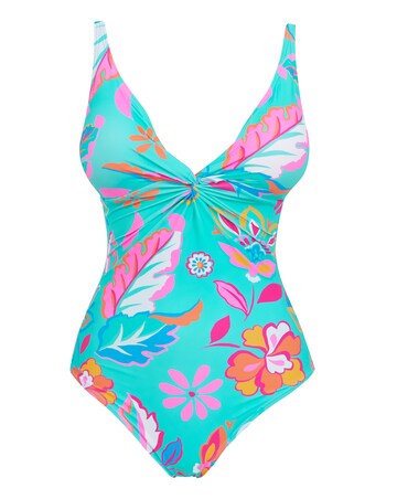 Non Wired Twist Front Swimsuit