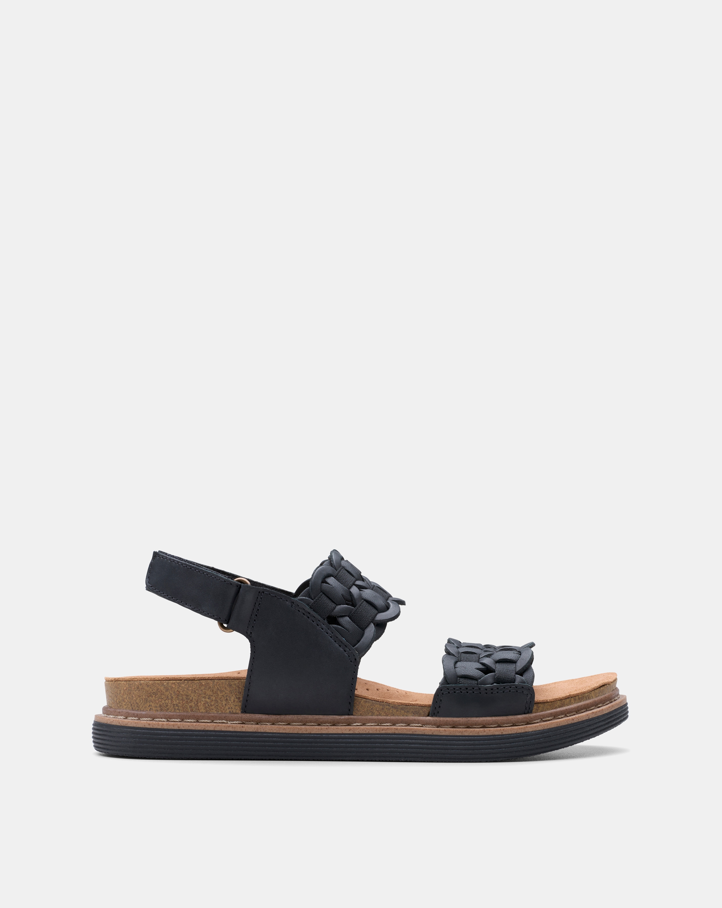 New In - Clarks Arwell Leather Sandal E Fit