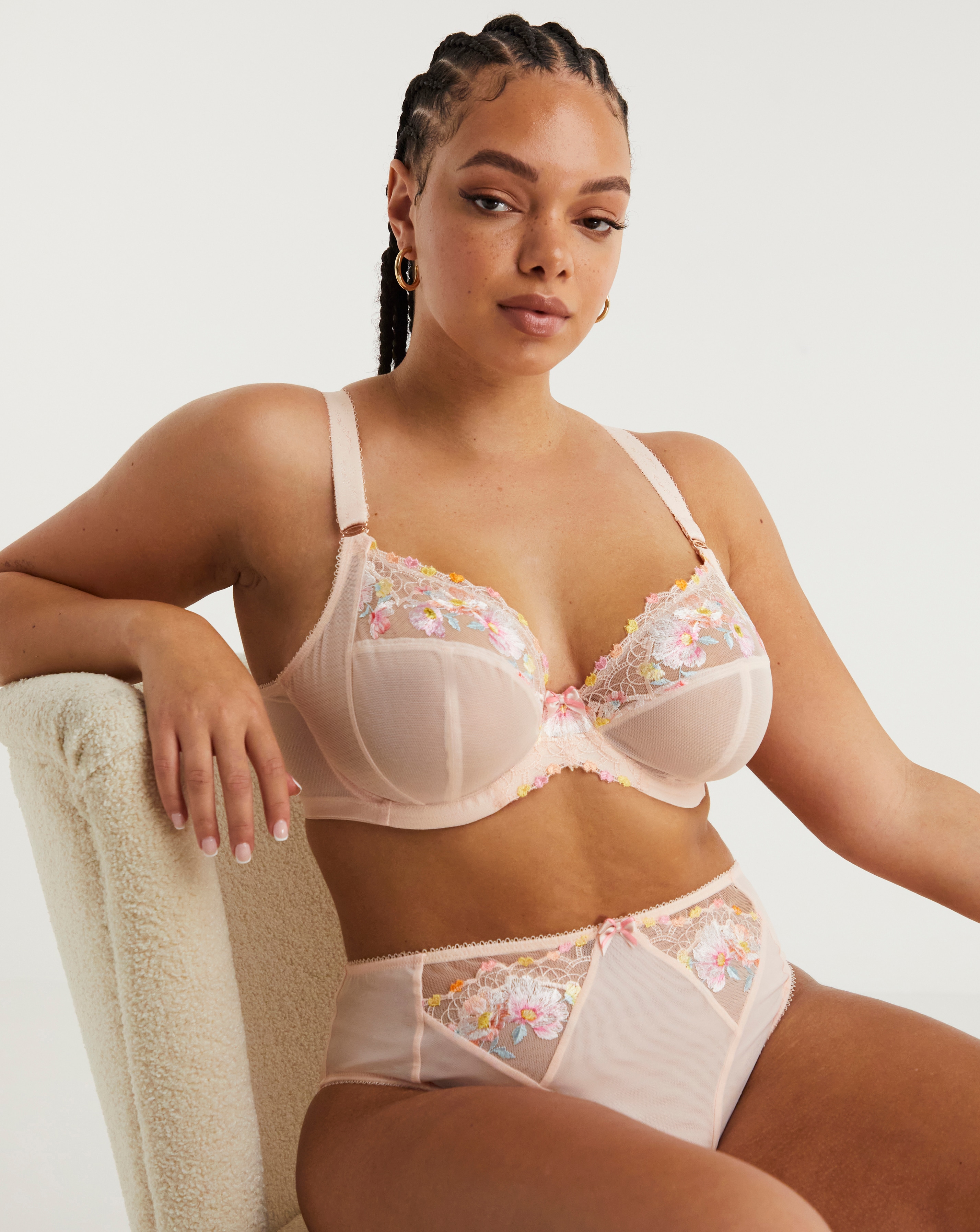 Elomi Himari Plunge Bra Peach Whisper