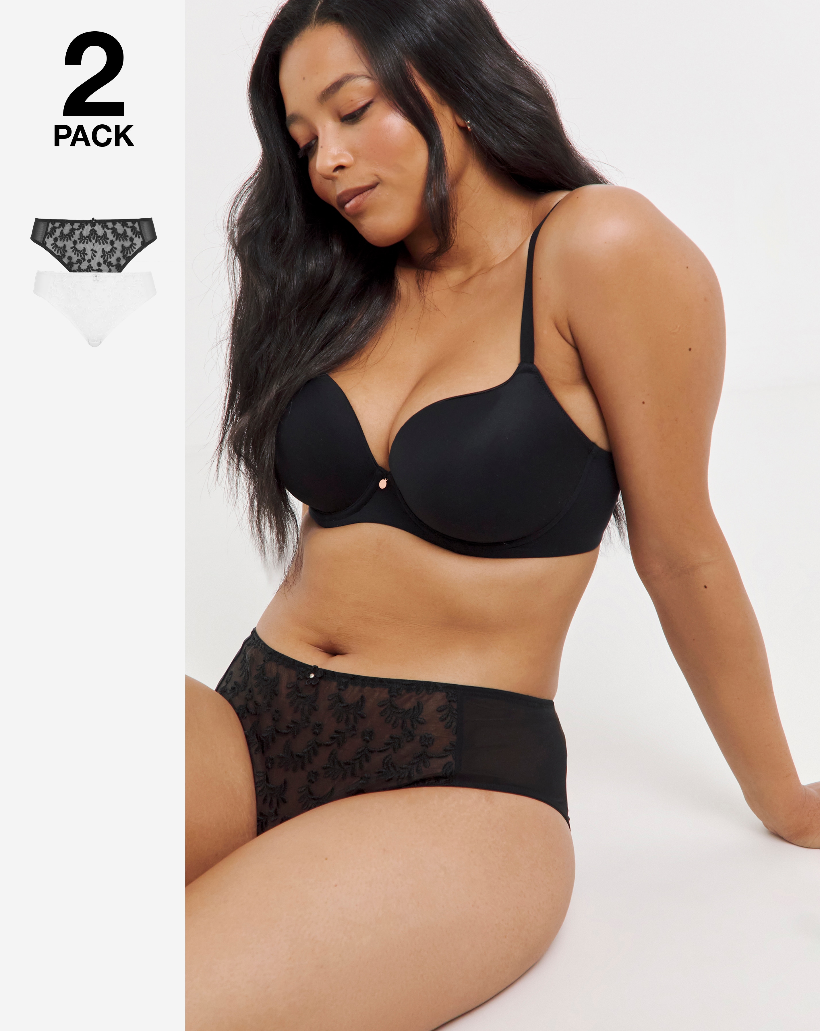 2 Pack Lesley Everyday Mid Brief