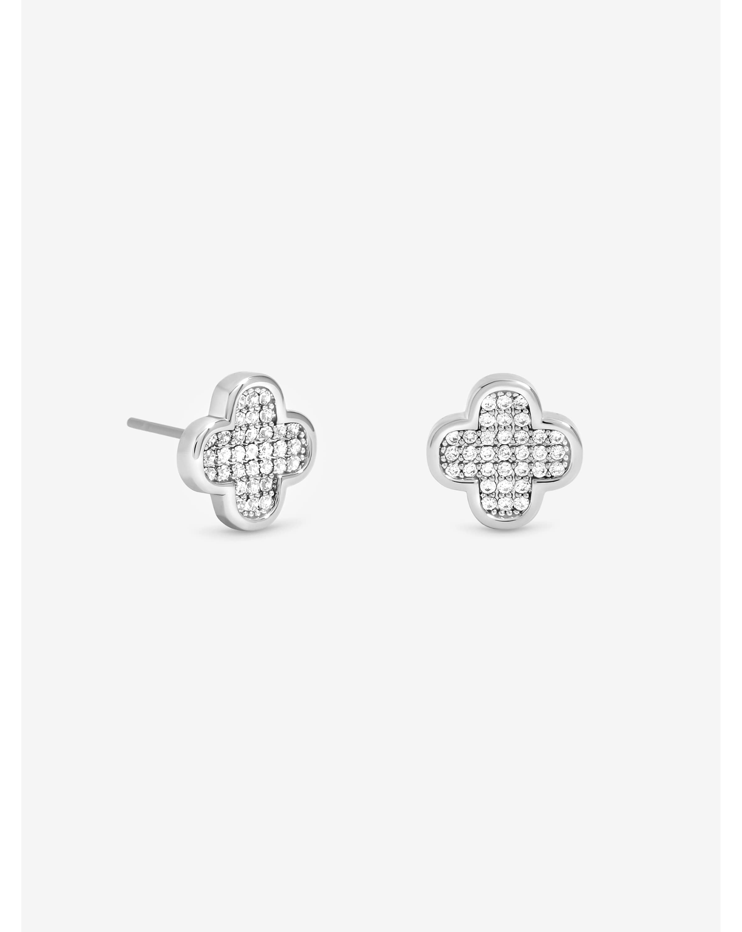 Rhodium Plated Micro Pave Studs