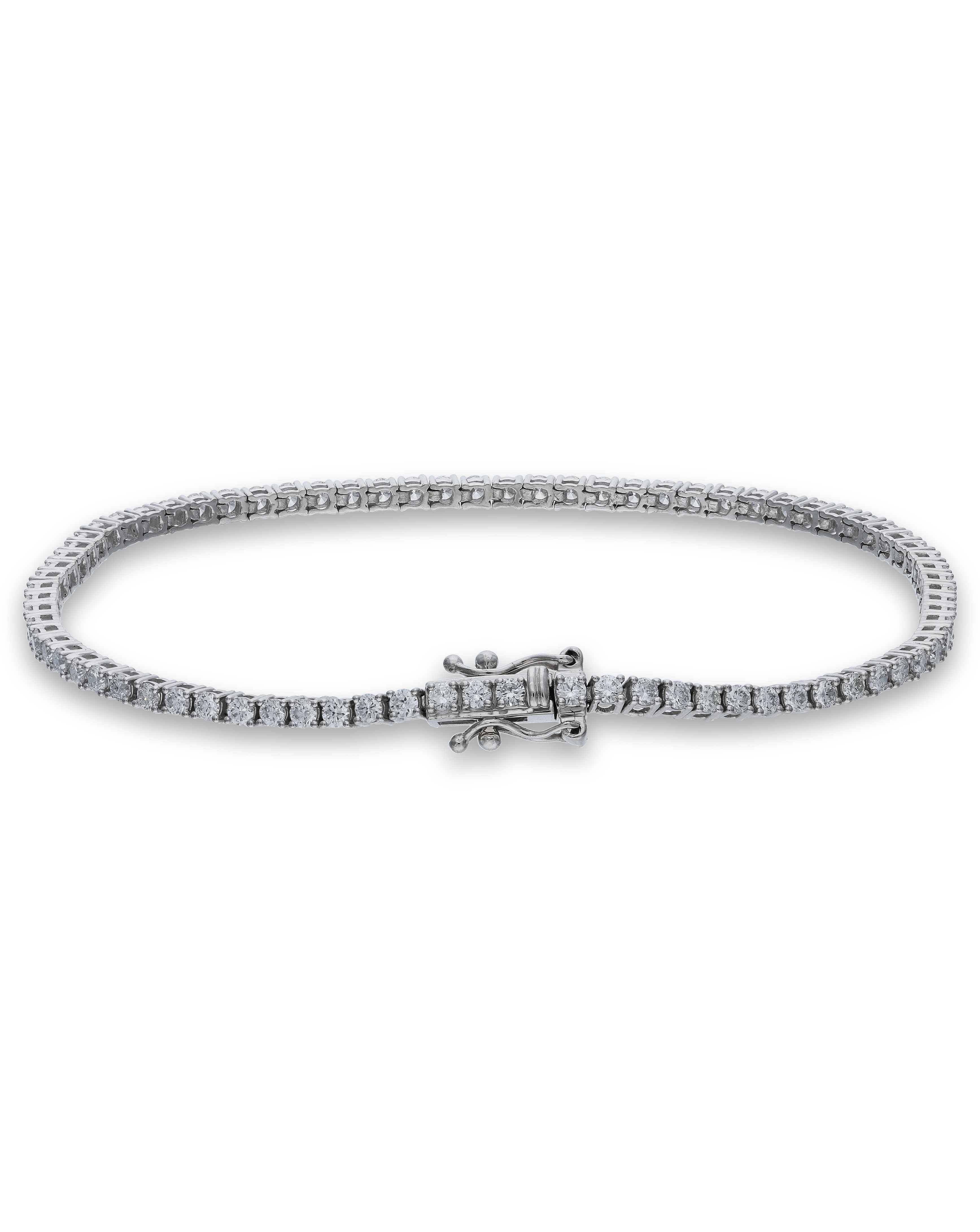Silver 2ct Lab Grown Diamond Bracelet