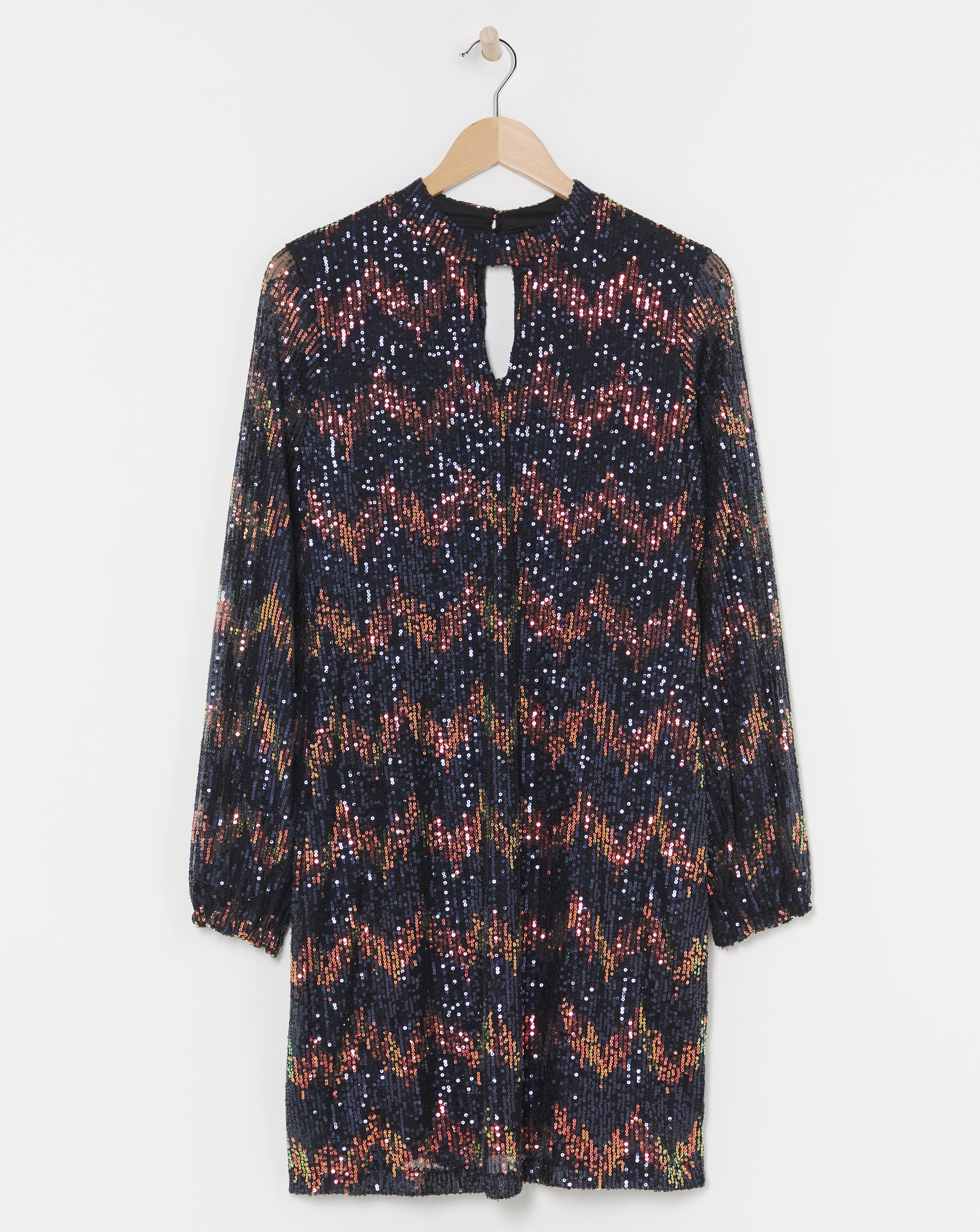 Sequin Keyhole Dress