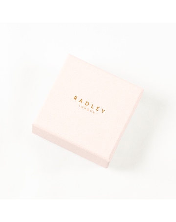 Radley Silver Plated MOP Heart earrings