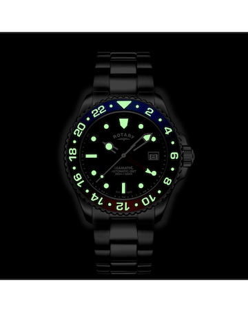 Rotary Men's Seamatic GMT Bracelet Watch