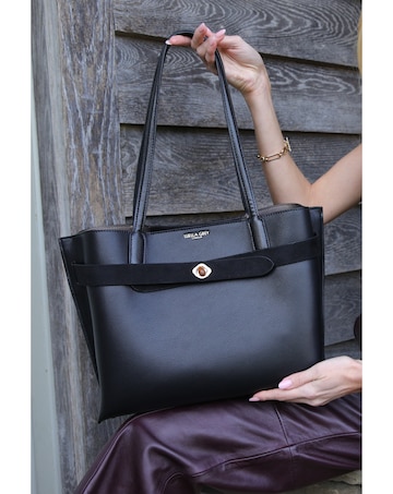 Luella Grey Oriana Black Laptop Tote