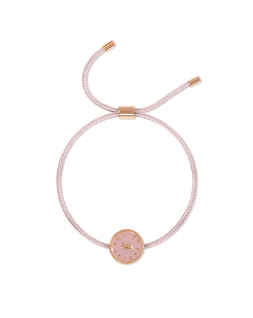 Radley Pink Cord Charm Bracelet
