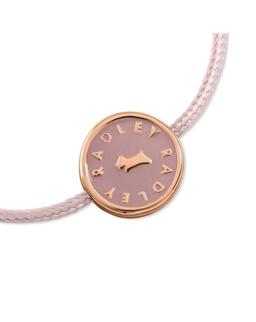 Radley Pink Cord Charm Bracelet