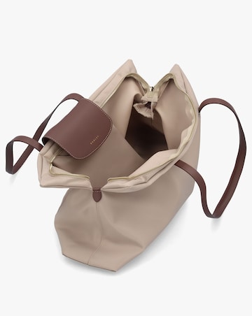 Radley Pockets Essentials Large Top Zip Beige Tote Bag