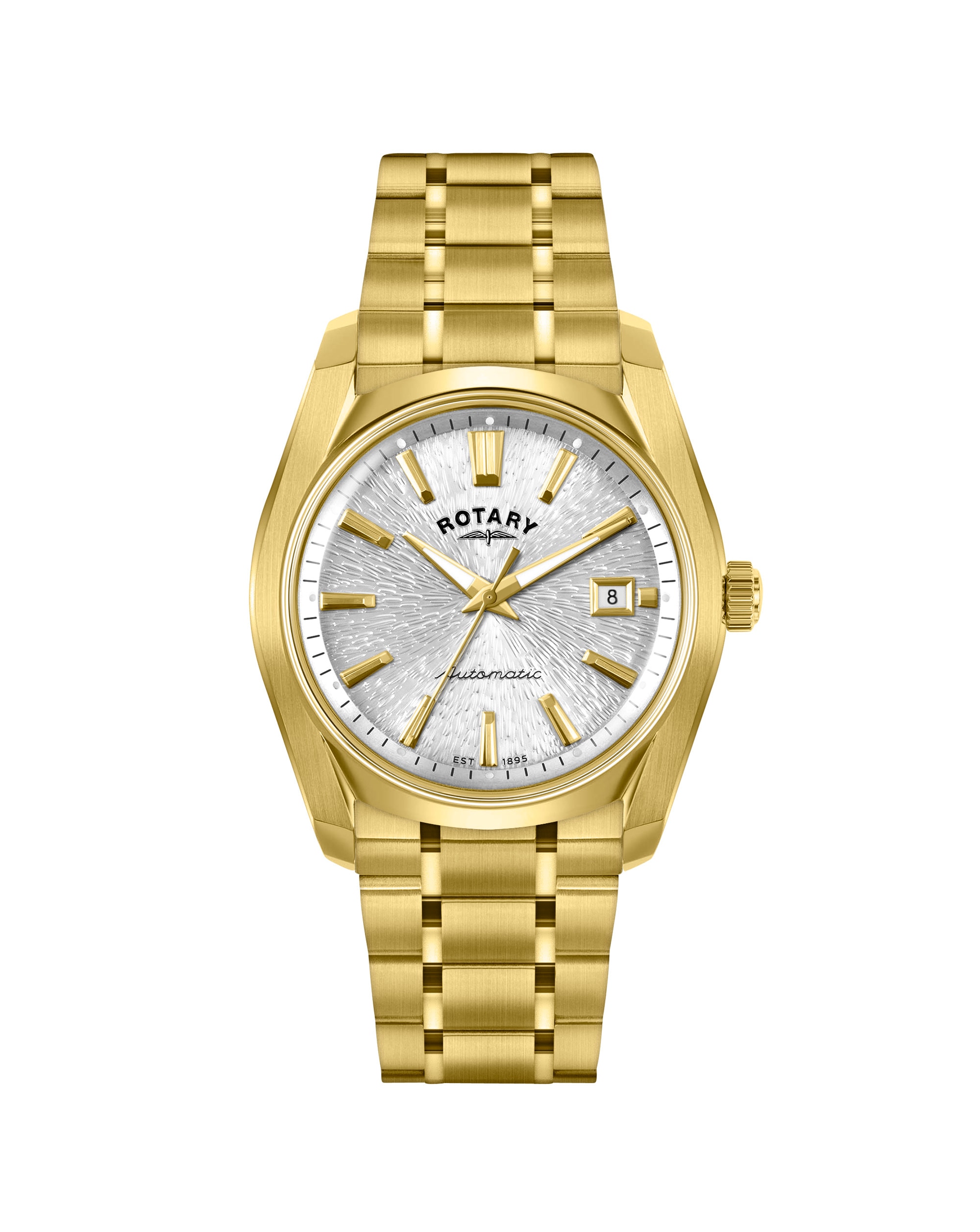 Rotary Men Gold Plated Bracelet Watch