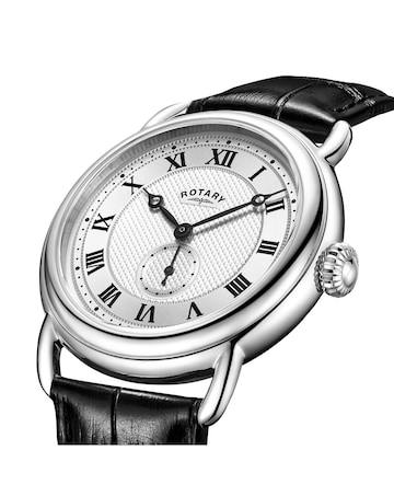 Rotary Men Sherlock Black Strap Watch