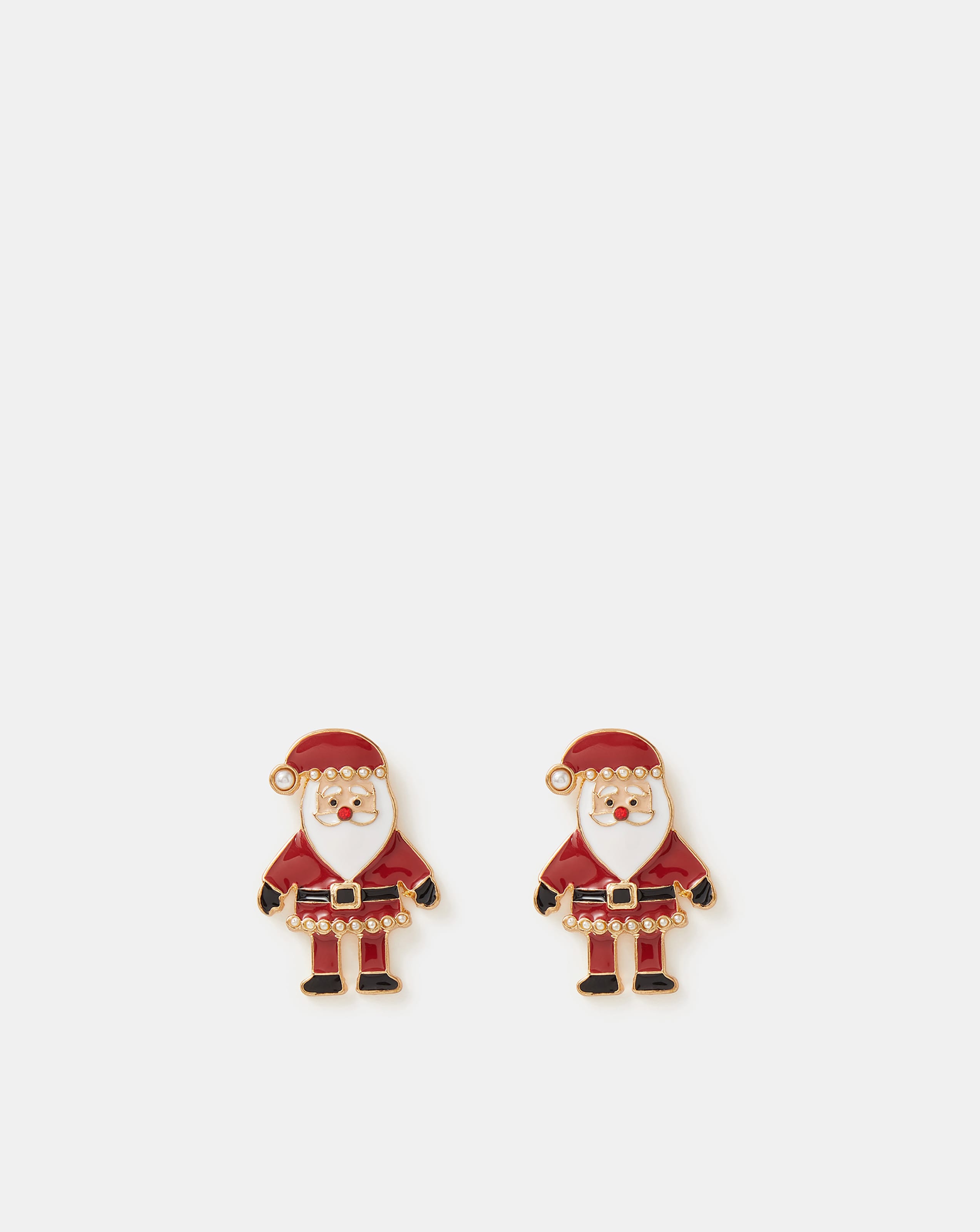 Accessorize Santa Stud Earrings