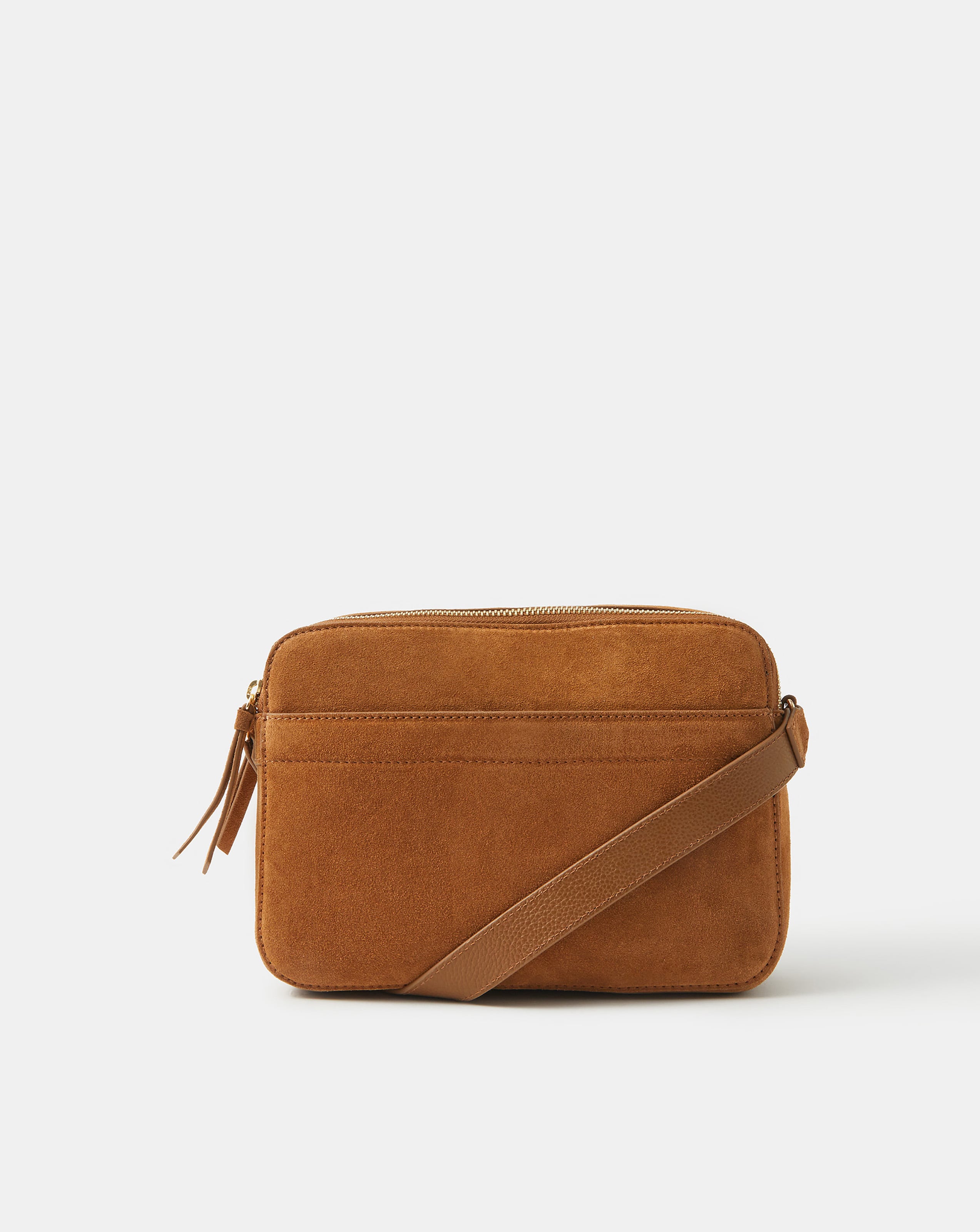 Accessorize Suede Crossbody Bag