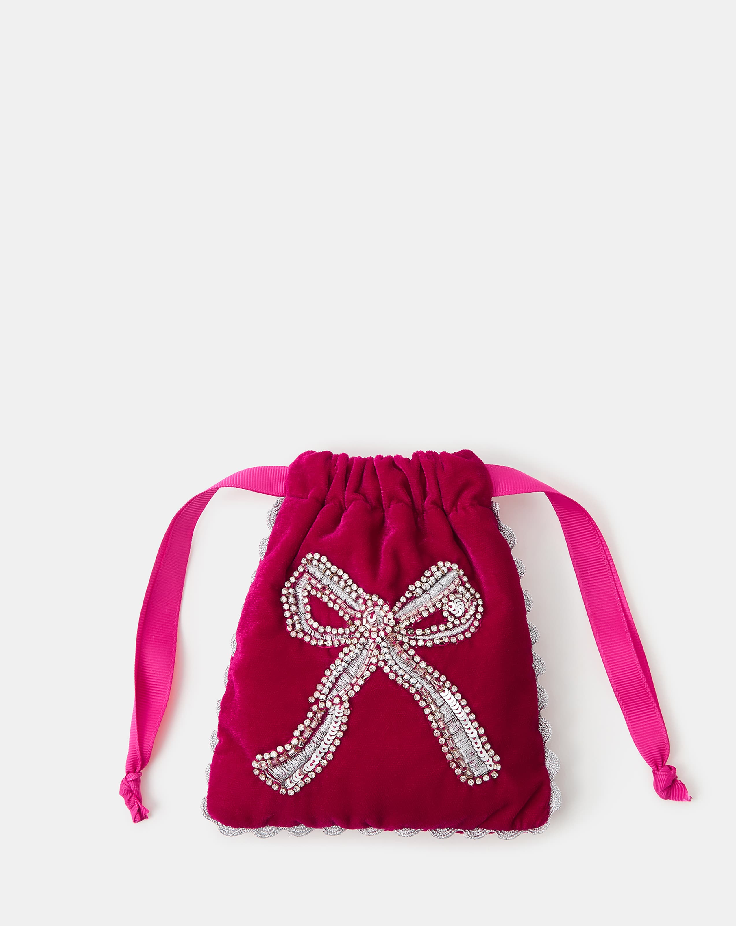Accessorize Embellished Bow Bag