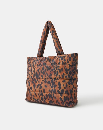Accessorize Animal Print Quilted Shopper Bag