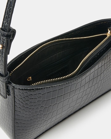 Accessorize Faux Croc Shoulder Bag