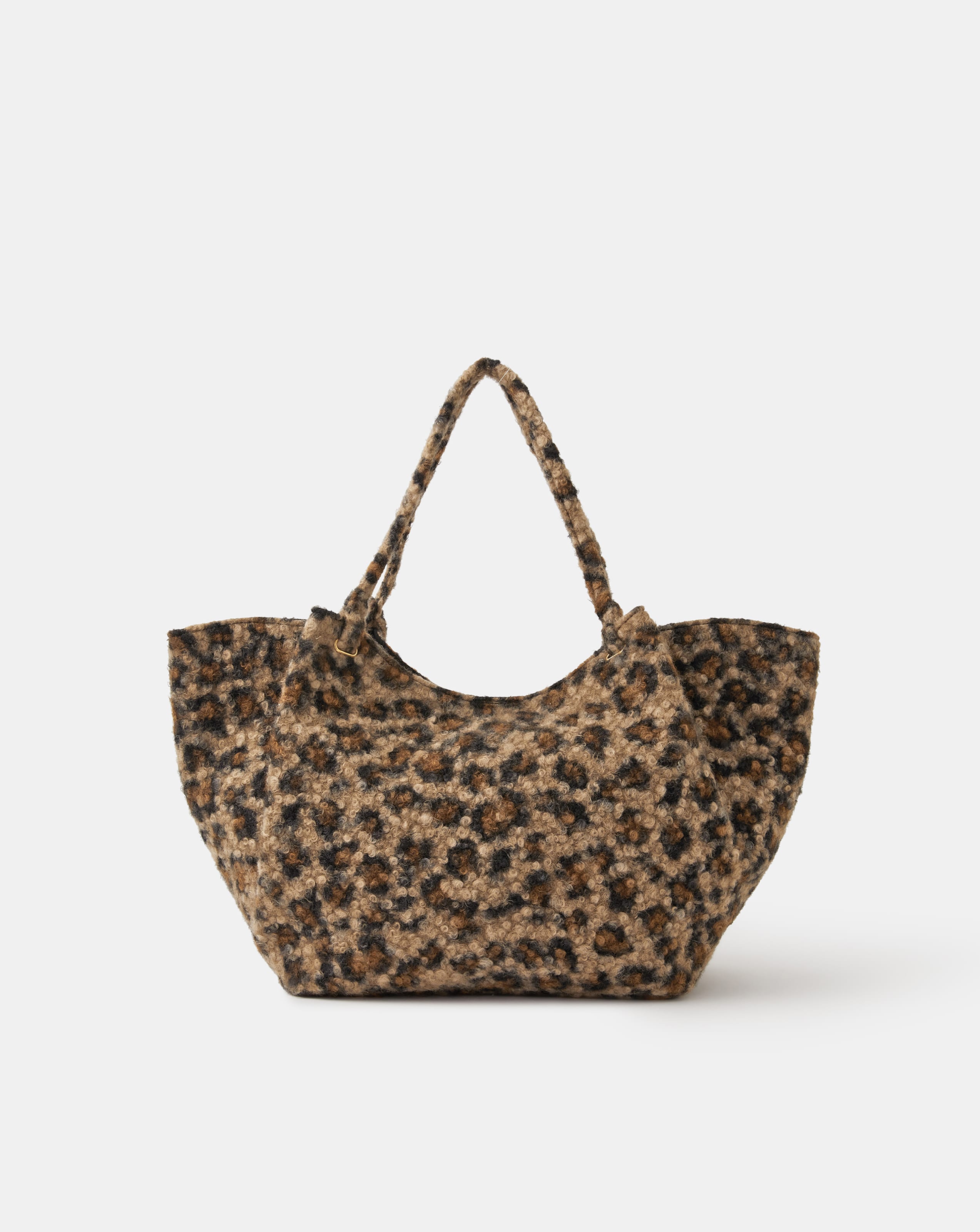 Accessorize Leopard Print Teddy Bag