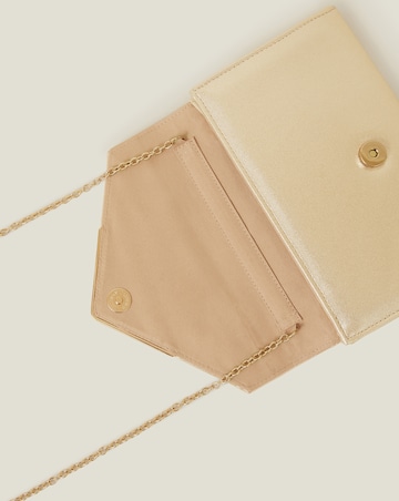 Accessorize Metallic Envelope Clutch Bag
