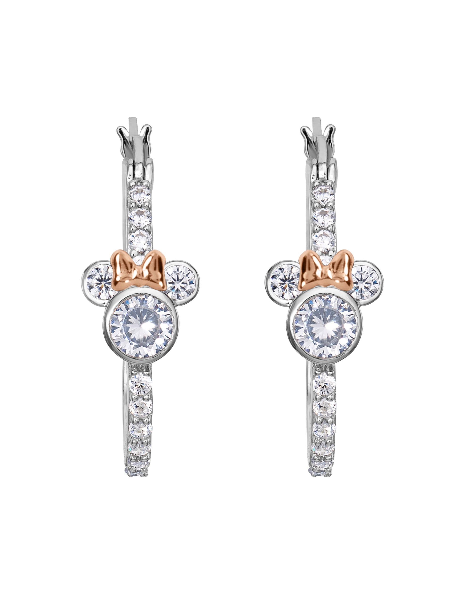 Mickey Stoneset Hoop Earrings