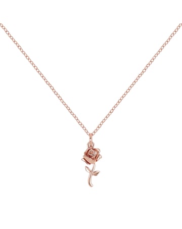 Beauty & The Beast Stone Set Necklace