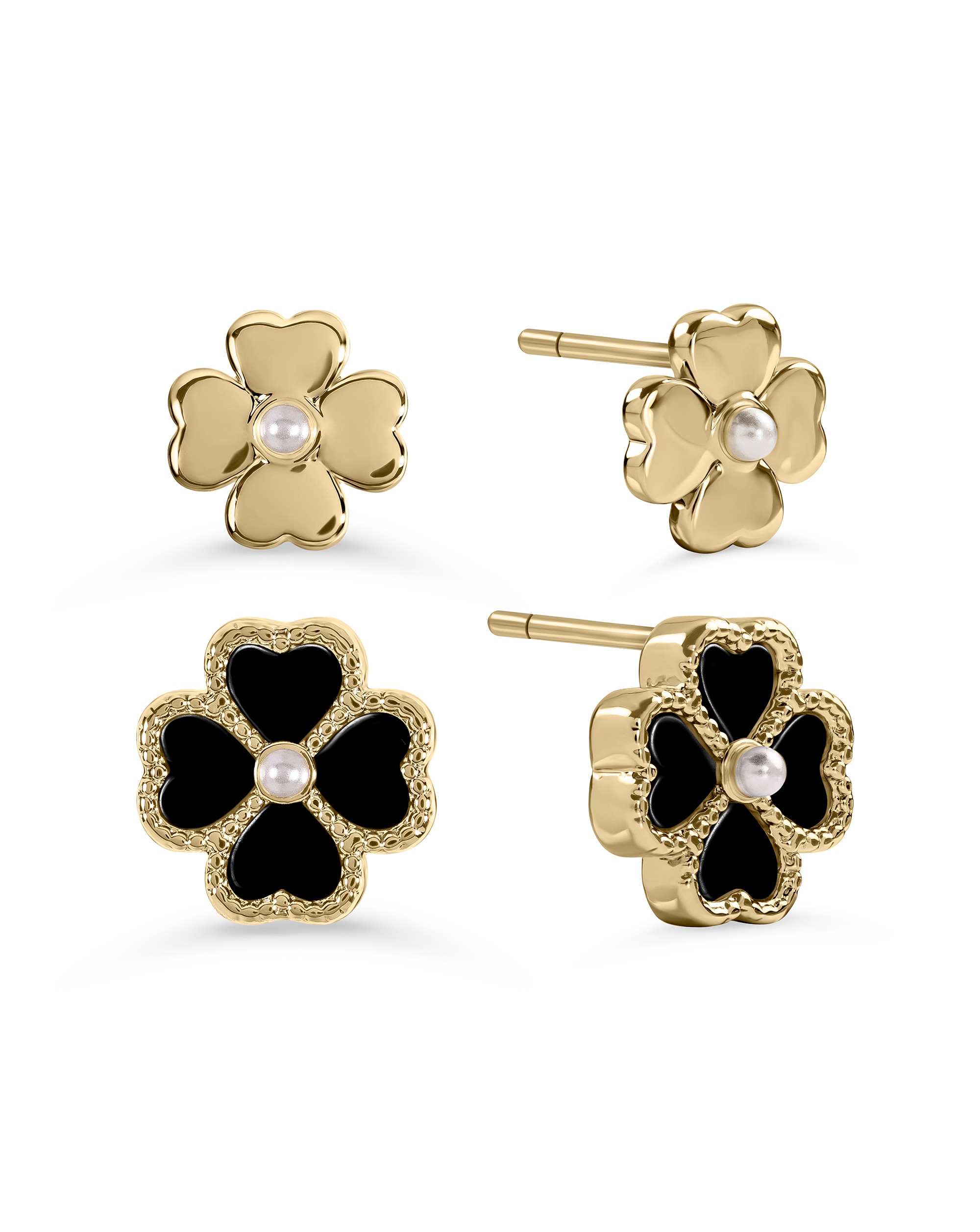 New In - Radley Gold Plated Black Heart earrings