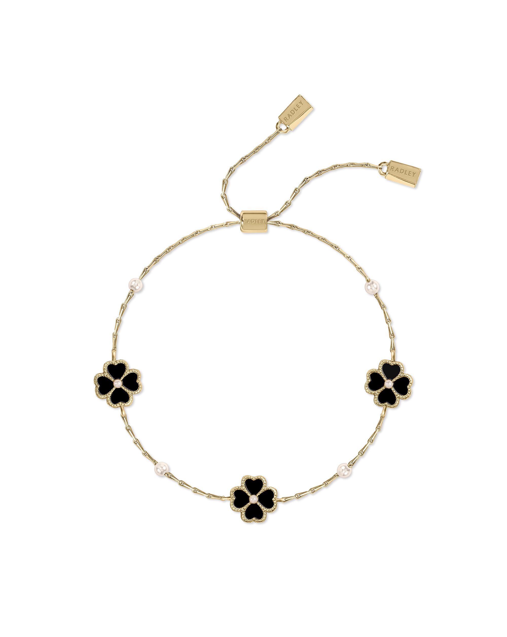 Radley Black & Gold Friendship Bracelet