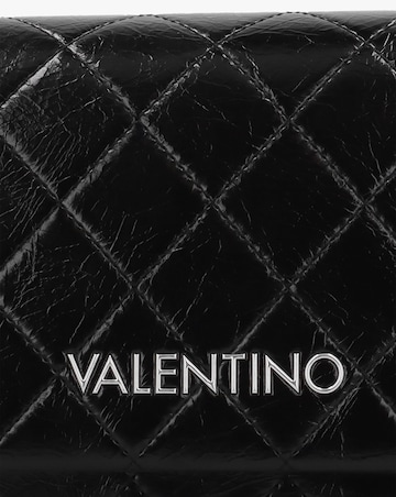Valentino Bags Wakanda Diamond Quilt Gloss Black Flapover Cross-Body Bag